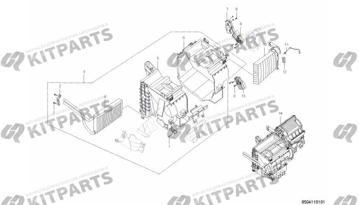 Радиатор отопителя Lifan