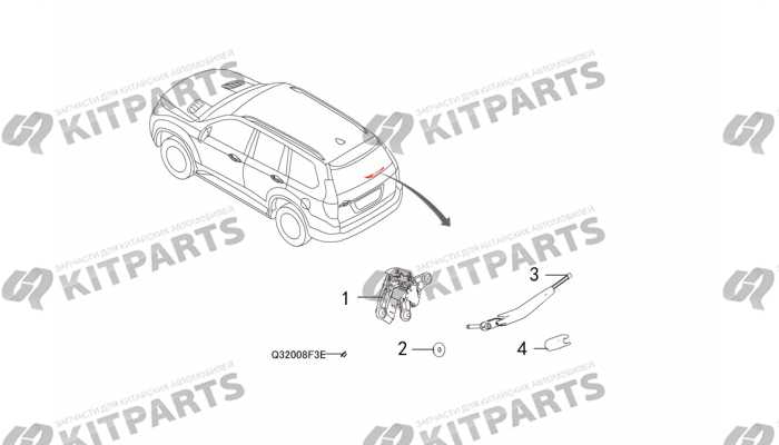 Очиститель пятой двери Haval H9