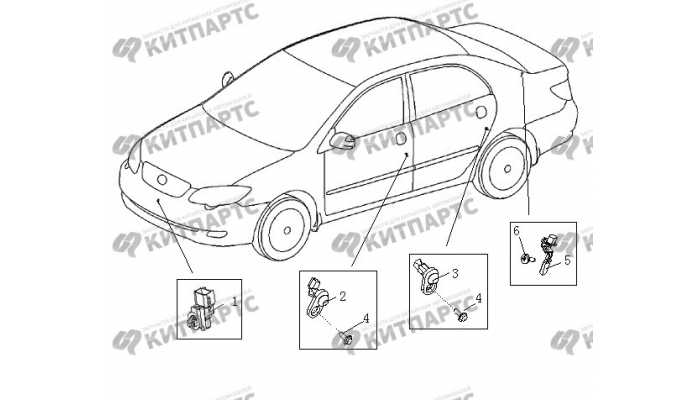 Концевые выключатели и датчик температуры BYD F3 (F3R)