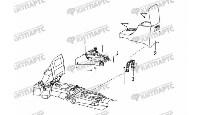 Консоль центральная нижняя Great Wall Hover H3