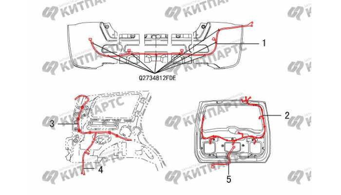 Жгут проводов соединительный двери задка Great Wall Hover H5